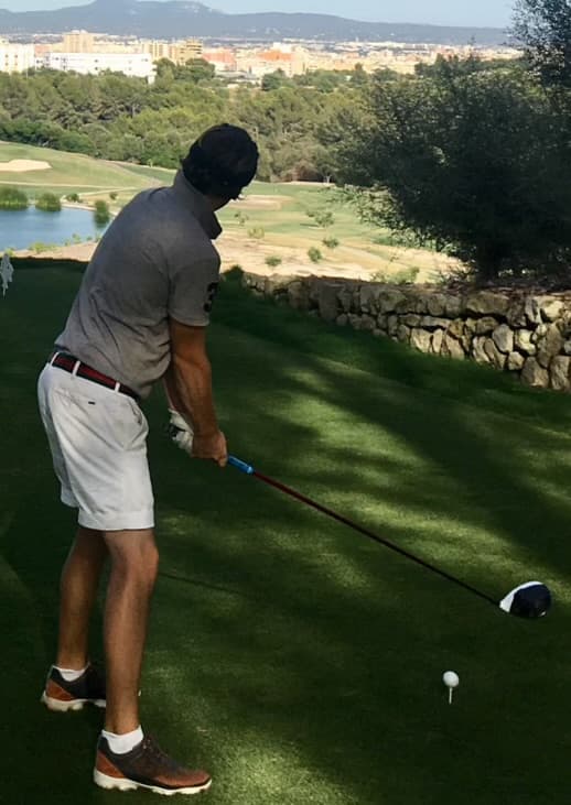 GOLF AL MAR — Gero with driver
